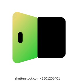 Editable open door, entrance vector icon. Property, real estate, construction, mortgage, interiors. Part of a big icon set family. Perfect for web and app interfaces, presentations, infographics, etc