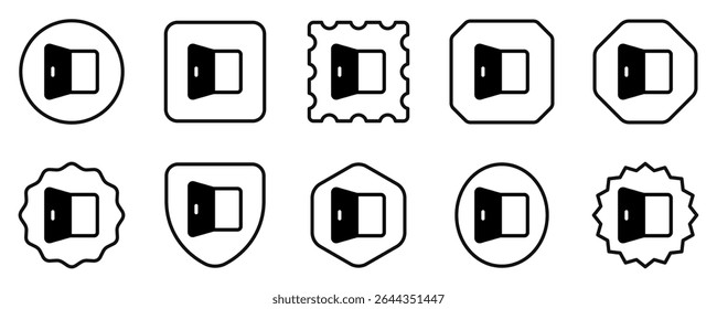 Editable open door, entrance vector icon. Property, real estate, construction, mortgage, interiors. Part of a big icon set family. Perfect for web and app interfaces, presentations, infographics, etc
