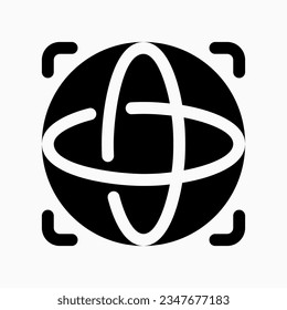 Editable open-world game, simulation, globe vector icon. Video game, game elements. Part of a big icon set family. Perfect for web and app interfaces, presentations, infographics, etc