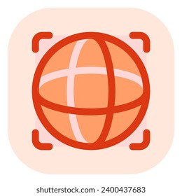 Editable open-world game, simulation, globe vector icon. Video game, game elements. Part of a big icon set family. Perfect for web and app interfaces, presentations, infographics, etc