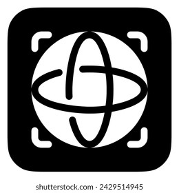 Editable open-world game, simulation, globe vector icon. Video game, game elements. Part of a big icon set family. Perfect for web and app interfaces, presentations, infographics, etc