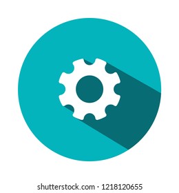 editable option sign vector icon, flat style, modern design, blue and white color