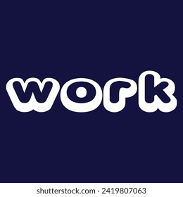 editable orange work text effect for promotions and logos.