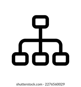 Editable organization chart vector icon. Part of a big icon set family. Perfect for web and app interfaces, presentations, infographics, etc