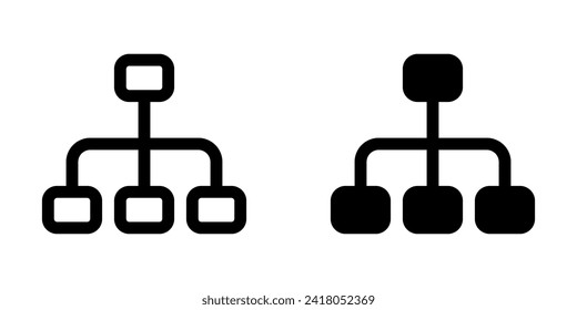 Editable organization chart vector icon. Part of a big icon set family. Perfect for web and app interfaces, presentations, infographics, etc
