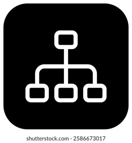 Editable organization chart vector icon. Part of a big icon set family. Perfect for web and app interfaces, presentations, infographics, etc