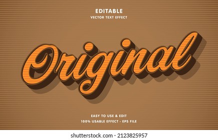 Editable Original Text Effect Template With Modern Concept Usable For Food Brand Label And Logo