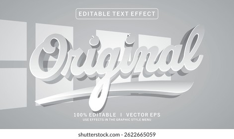 editable original vector text effect with modern style design