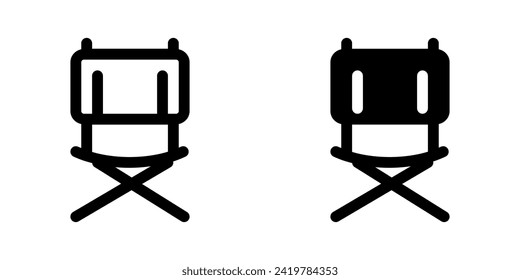 Editable outdoor, foldable, camping chair vector icon. Part of a big icon set family. Perfect for web and app interfaces, presentations, infographics, etc