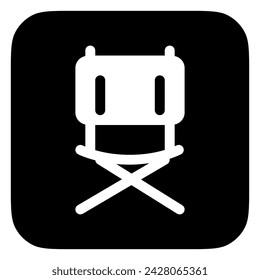 Editable al aire libre, plegable, silla de camping icono de vector. Parte de una gran familia de iconos. Perfecto para interfaces web y aplicaciones, presentaciones, infografías, etc