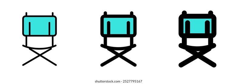 Editable outdoor, foldable, camping chair vector icon. Part of a big icon set family. Perfect for web and app interfaces, presentations, infographics, etc
