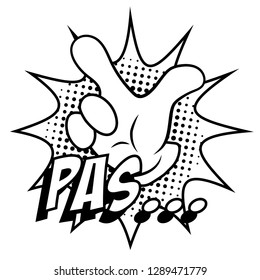 editable outline comic balloon text vector, modern design, with halftone and retro style, simple model 