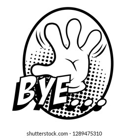 editable outline comic balloon text vector, modern design, with halftone and retro style, simple model 