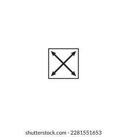 Editable outline icon of dimention, area and perimeter mesurement, with lenght and width arrow amount of square meter of space vector illustration, mesure, area dimension and dimension concept 