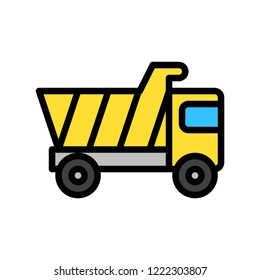 Editable outline icon of a shipping cargo crane in line vector.