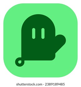 Editable oven mitten vector icon. Bakery, cooking, appliances, kitchenware, food. Part of a big icon set family. Perfect for web and app interfaces, presentations, infographics, etc