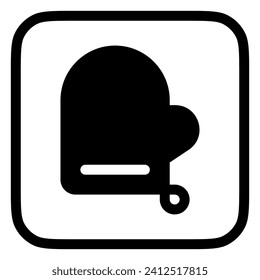 Editable oven mitten vector icon. Part of a big icon set family. Perfect for web and app interfaces, presentations, infographics, etc