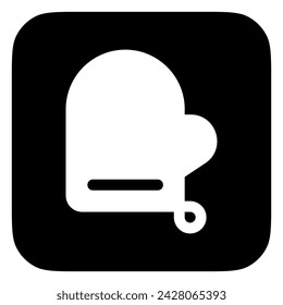 Editable oven mitten vector icon. Part of a big icon set family. Perfect for web and app interfaces, presentations, infographics, etc