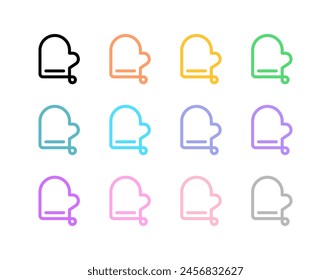 Editable oven mitten vector icon. Part of a big icon set family. Perfect for web and app interfaces, presentations, infographics, etc
