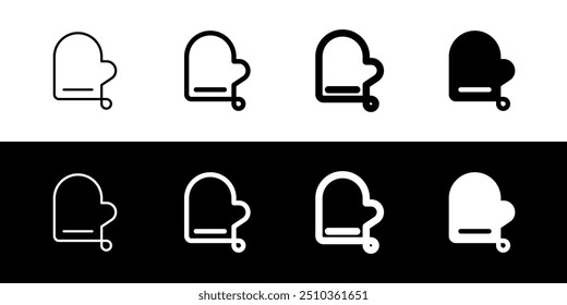 Editable oven mitten vector icon. Part of a big icon set family. Perfect for web and app interfaces, presentations, infographics, etc