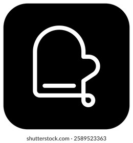 Editable oven mitten vector icon. Part of a big icon set family. Perfect for web and app interfaces, presentations, infographics, etc