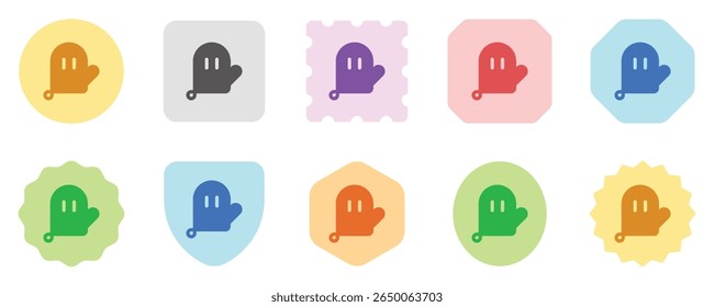 Editable oven mitten vector icon. Bakery, cooking, appliances, kitchenware, food. Part of a big icon set family. Perfect for web and app interfaces, presentations, infographics, etc