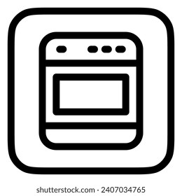 Editable oven vector icon. Bakery, cooking, appliances, kitchenware, food. Part of a big icon set family. Perfect for web and app interfaces, presentations, infographics, etc