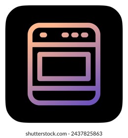Editable oven vector icon. Bakery, cooking, appliances, kitchenware, food. Part of a big icon set family. Perfect for web and app interfaces, presentations, infographics, etc