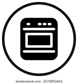 Editable oven vector icon. Bakery, cooking, appliances, kitchenware, food. Part of a big icon set family. Perfect for web and app interfaces, presentations, infographics, etc