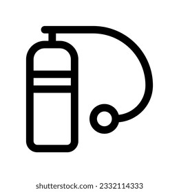 Editable oxygen tank vector icon. Part of a big icon set family. Perfect for web and app interfaces, presentations, infographics, etc