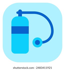 Editable oxygen tank vector icon. Part of a big icon set family. Perfect for web and app interfaces, presentations, infographics, etc