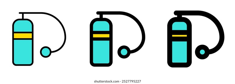 Editable oxygen tank vector icon. Part of a big icon set family. Perfect for web and app interfaces, presentations, infographics, etc