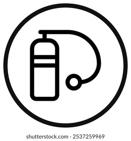 Editable oxygen tank vector icon. Part of a big icon set family. Perfect for web and app interfaces, presentations, infographics, etc