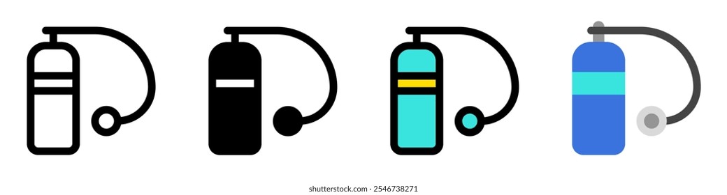 Editable oxygen tank vector icon. Part of a big icon set family. Perfect for web and app interfaces, presentations, infographics, etc