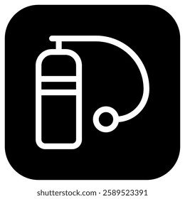 Editable oxygen tank vector icon. Part of a big icon set family. Perfect for web and app interfaces, presentations, infographics, etc