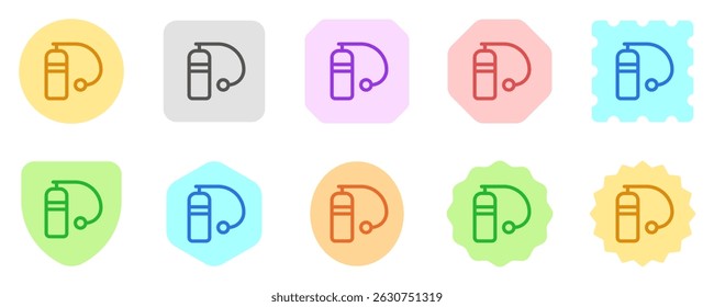 Editable oxygen tank vector icon. Part of a big icon set family. Perfect for web and app interfaces, presentations, infographics, etc