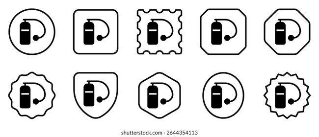 Editable oxygen tank vector icon. Part of a big icon set family. Perfect for web and app interfaces, presentations, infographics, etc