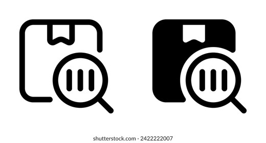 Editable package barcode scanner vector icon. Shipping, delivery, e-commerce, logistics. Part of a big icon set family. Perfect for web and app interfaces, presentations, infographics, etc