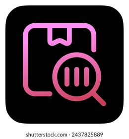 Editable package barcode scanner vector icon. Shipping, delivery, e-commerce, logistics. Part of a big icon set family. Perfect for web and app interfaces, presentations, infographics, etc