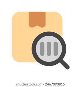 Editable package barcode scanner vector icon. Shipping, delivery, e-commerce, logistics. Part of a big icon set family. Perfect for web and app interfaces, presentations, infographics, etc