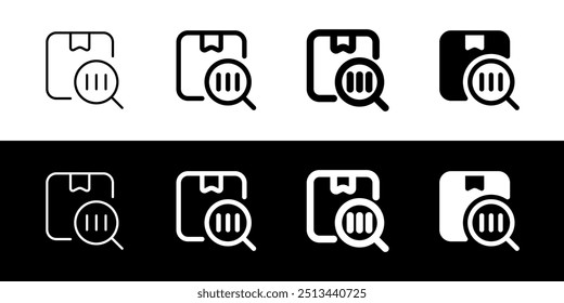 Editable package barcode scanner vector icon. Shipping, delivery, e-commerce, logistics. Part of a big icon set family. Perfect for web and app interfaces, presentations, infographics, etc