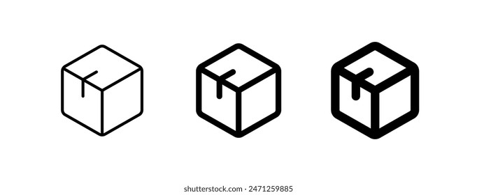 Editable package box vector icon. Part of a big icon set family. Perfect for web and app interfaces, presentations, infographics, etc