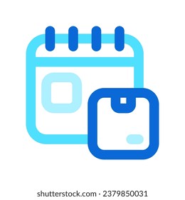 Editable package delivery schedule vector icon. Shipping, delivery, e-commerce, logistics. Part of a big icon set family. Perfect for web and app interfaces, presentations, infographics, etc