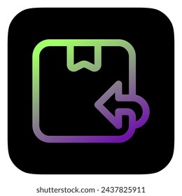 Editable package, order, return vector icon. Shipping, delivery, e-commerce, transport, logistics. Part of a big icon set family. Perfect for web and app interfaces, presentations, infographics, etc