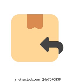 Editable package, order, return vector icon. Shipping, delivery, e-commerce, transport, logistics. Part of a big icon set family. Perfect for web and app interfaces, presentations, infographics, etc