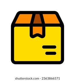 Editable package, parcel, box vector icon. Shipping, delivery, e-commerce, transport, logistics. Part of a big icon set family. Perfect for web and app interfaces, presentations, infographics, etc