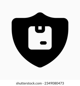 Editable package protection, insurance vector icon. Shipping, delivery, e-commerce, logistics. Part of a big icon set family. Perfect for web and app interfaces, presentations, infographics, etc