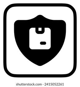 Editable package protection, insurance vector icon. Shipping, delivery, e-commerce, logistics. Part of a big icon set family. Perfect for web and app interfaces, presentations, infographics, etc