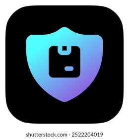 Editable package protection, insurance vector icon. Shipping, delivery, e-commerce, logistics. Part of a big icon set family. Perfect for web and app interfaces, presentations, infographics, etc