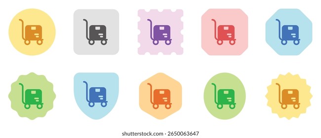 Editable package trolley vector icon. Shipping, delivery, e-commerce, transport, logistics. Part of a big icon set family. Perfect for web and app interfaces, presentations, infographics, etc